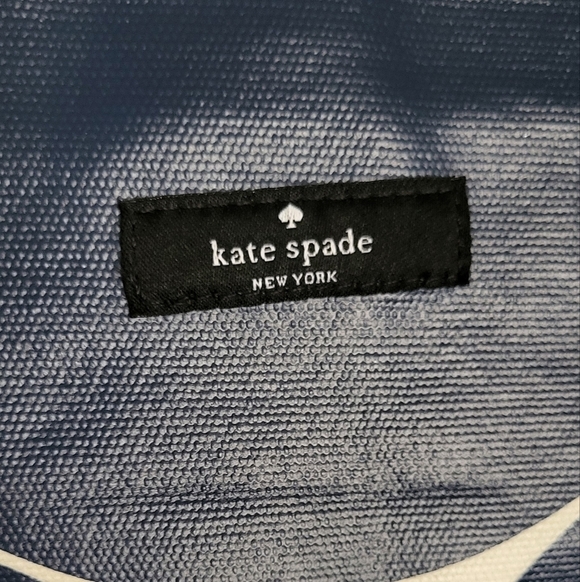 Kate Spade NY On The Go Cotton & Leather Polkadot Tote Bag - Picture 2 of 15